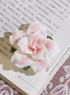 景德镇陶瓷手工百合冰箱贴装饰摆件高颜值全套七彩百合花装饰摆件