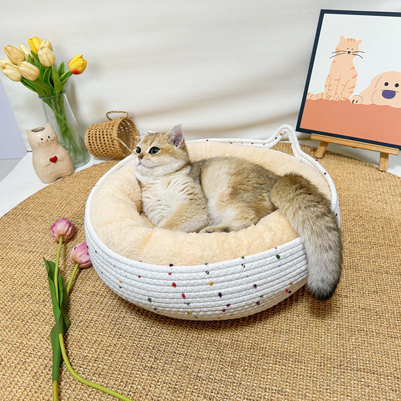 猫窝四季通用冬季保暖猫抓板一体可拆洗冬天猫咪猫窝藤编织宠物窝,淘宝优惠券,粉丝福利购,淘宝优惠卷