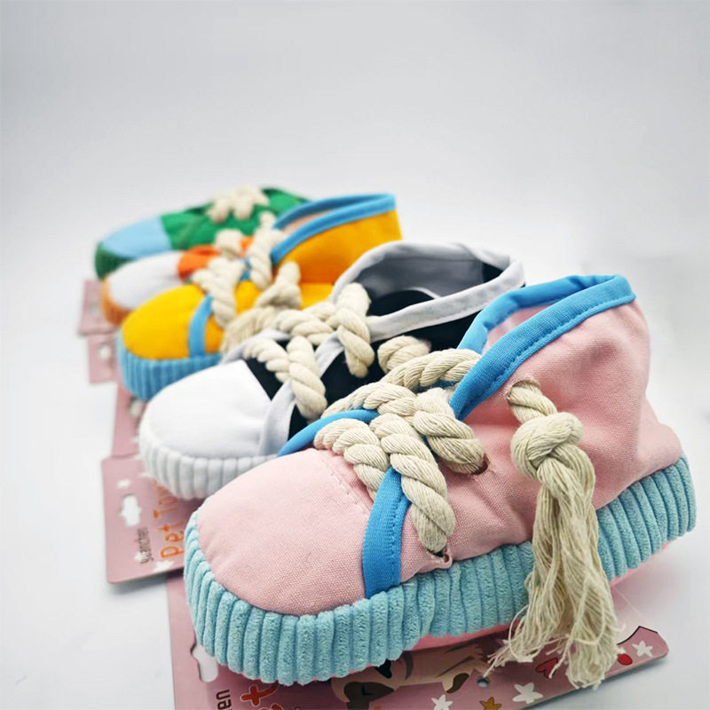 狗狗发声鞋子玩具磨牙绳结洁齿耐咬可爱解闷宠物玩具拖鞋卡通鞋子,淘宝优惠券,粉丝福利购,淘宝优惠卷