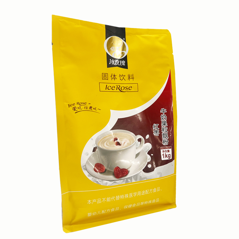 冰玫瑰1kg速溶红枣牛奶粉 袋装营养早餐牛奶粉奶茶店专用冲饮原料 - 图3