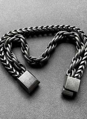 嘻哈复古风格做旧手链ins设计