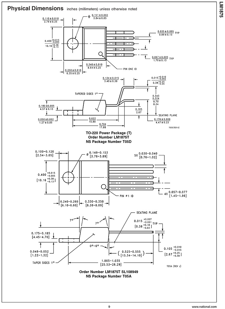 LM1875T LM1875 美国NS国半音频单声道功率放大器IC 全新原装进口 - 图2