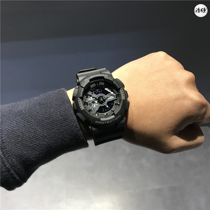 400 100 GA 1B 110 GA 黑武士运动防水潮男手表 SHOCK G 卡西欧 CASIO 400 100 GA 1B 110 GA 黑武士运动防水潮男手表 SHOCK G 卡西欧 CASIO