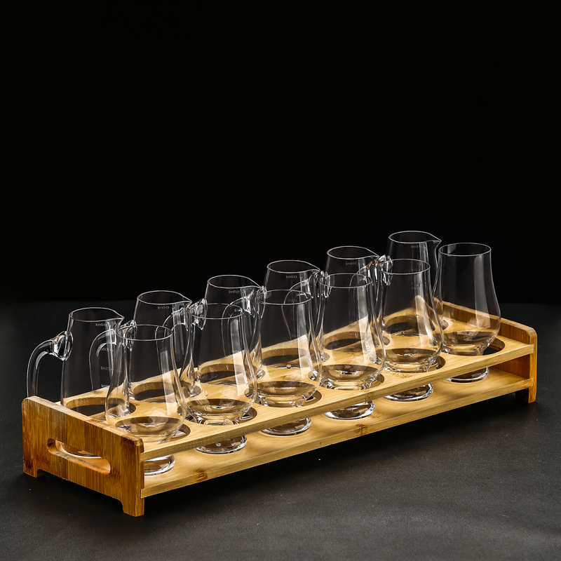 品鉴会专业水晶玻璃威士忌品酒杯日式闻香杯麦芽杯威士忌杯托套装 - 图2