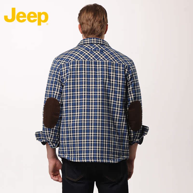 jeep /吉普男士户外休闲翻领棉服 恒烨服饰棉衣