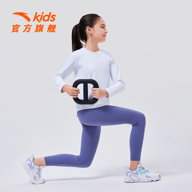 安踏儿童装女童裤子夏季瑜伽裤速干打底裤防晒鲨鱼裤运动裤子大童_童装_婴儿装_亲子装