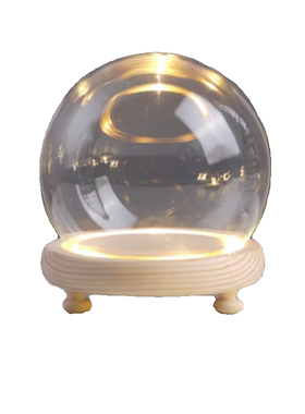 适用李宇春Casual随意牛标准版圆球形带灯发光玻璃罩可爱牛棚防尘