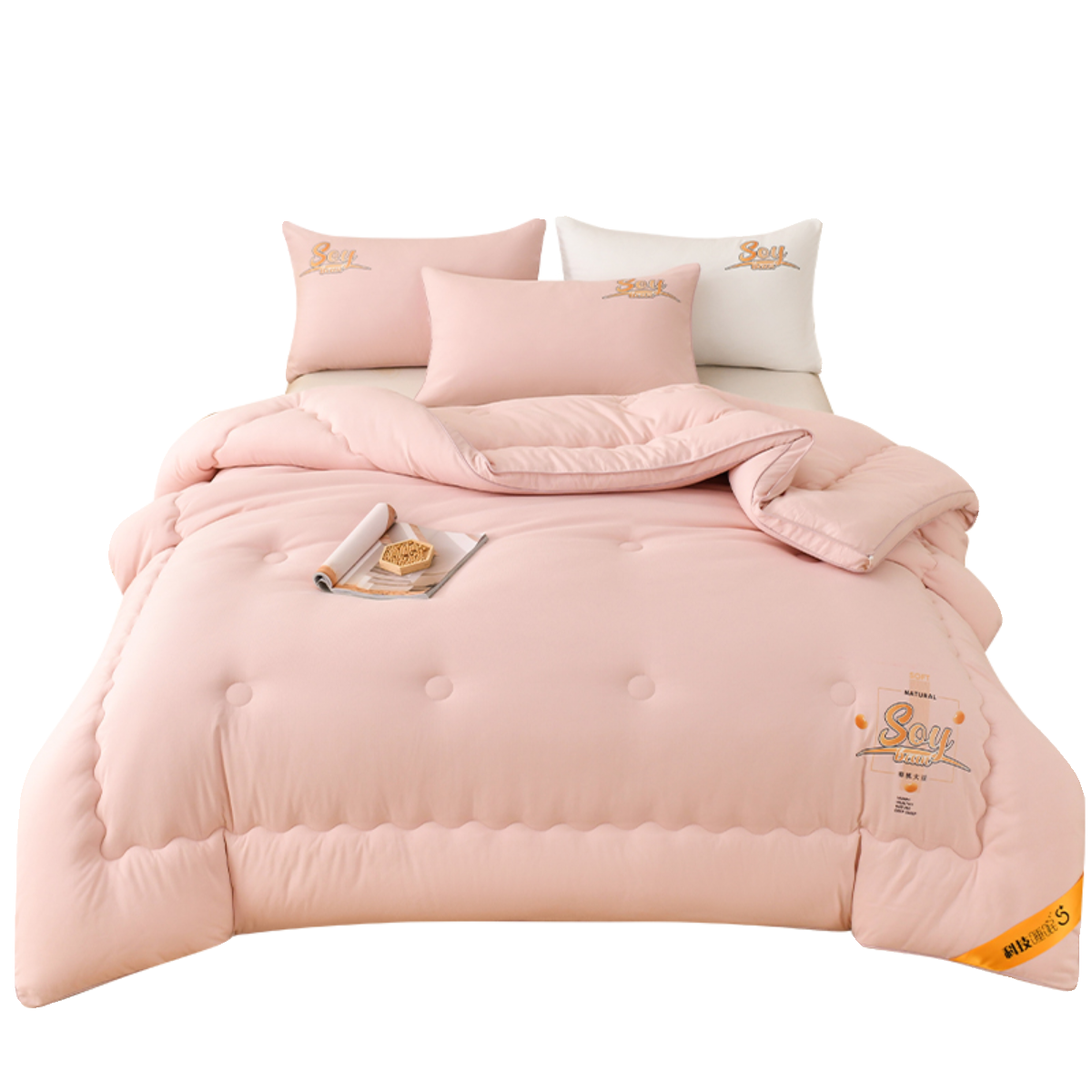 大豆蛋白纤维被丝棉小被子冬被保暖学生宿舍单人10斤被芯200x230,淘宝优惠券,粉丝福利购,淘宝优惠卷