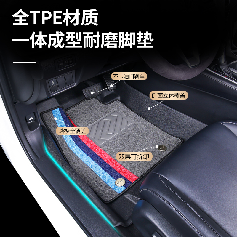 专用北京汽车U5/PLUS/U7/EU5/EU7/EX3/R600/r500TPE汽车脚垫ec180 - 图0