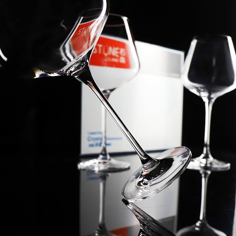 欧式水晶玻璃大号会所葡萄酒杯勃艮第杯大肚杯轻奢酒庄高脚红酒杯 - 图2