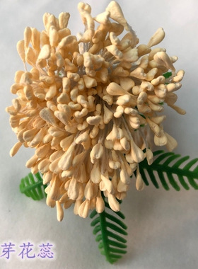 diy韩版哑光仿真火柴头手工花心