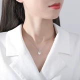 Ожерелье, подвеска, универсальная цепочка до ключиц, Франция, легкий роскошный стиль, серебро 925 пробы, подарок на день рождения, изысканный стиль