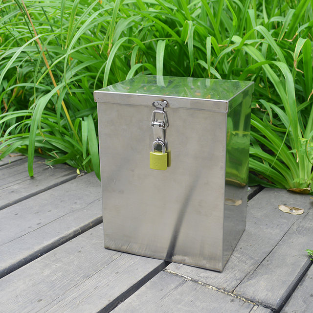 Motorcycle bumper toolbox stainless steel