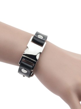 pu皮合金插扣哥特朋克y2k手环