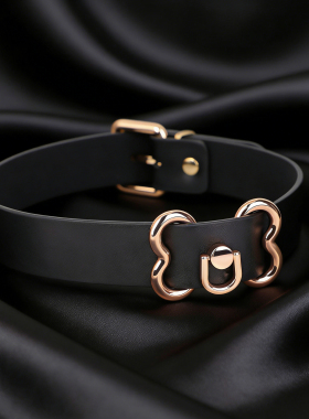 轻奢皮可爱小众骨头个性项圈