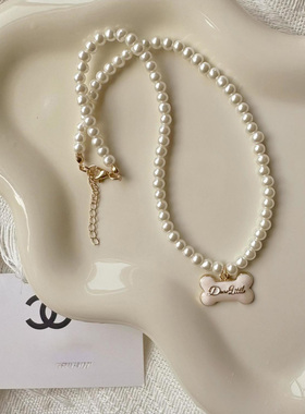 ins风小狗爱神原创设计项链