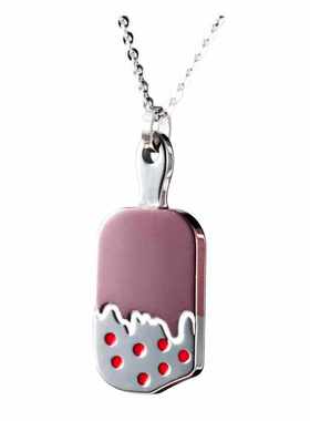 钨金甜美风巧克力饰品吊坠