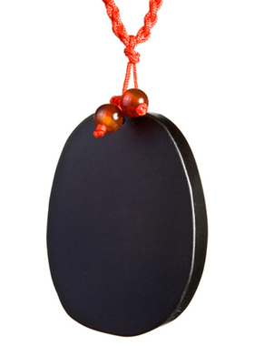 生肖狗吊坠砭石项链