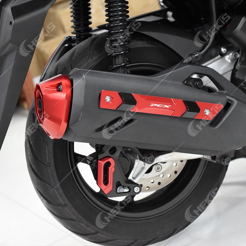适用本田21-26款PCX160改装排气管尾盖 PCX125铝合金保护罩配件 - 图3