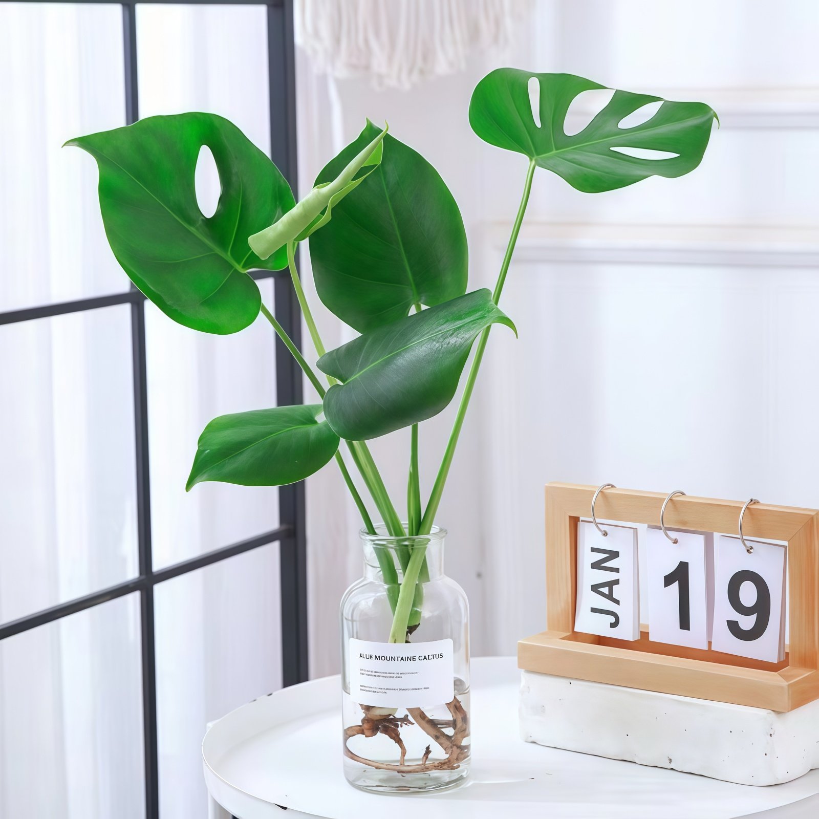 龟背竹水培植物大叶耐阴绿植盆栽天堂鸟室内客厅净化空气四季常青,淘宝优惠券,粉丝福利购,淘宝优惠卷