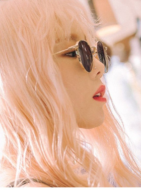 刘仁娜同款墨镜韩版复古