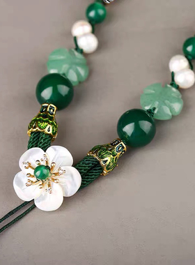 新中式无坠项链可挂吊坠