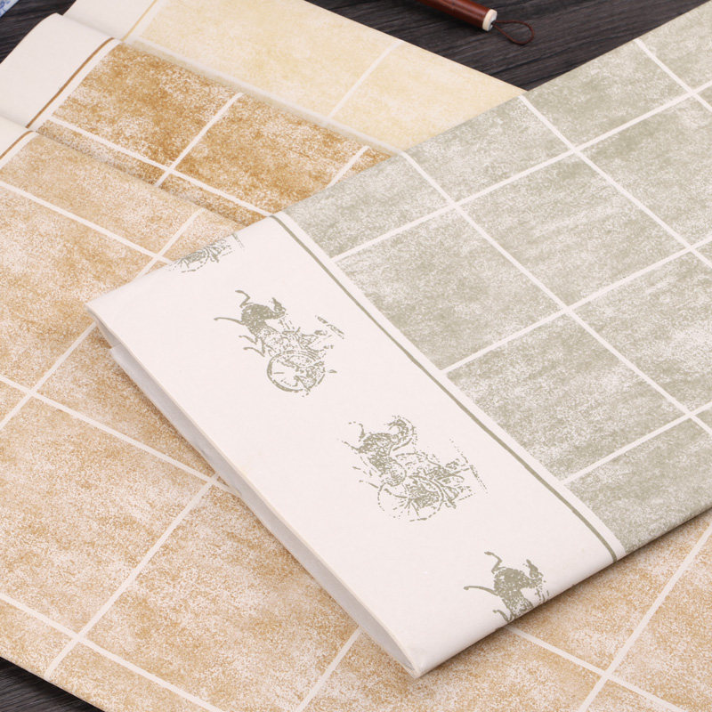 四尺斗方28格复古宣纸书法作品方格纸半生熟毛笔字仿古做旧创作纸,淘宝优惠券,粉丝福利购,淘宝优惠卷