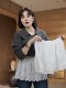 Plus size ໄຂມັນ mm lace curtain ກົ້ນຂະຫນາດນ້ອຍ bottoming skirt ຂອງແມ່ຍິງດູໃບໄມ້ລົ່ນແລະລະດູຫນາວໃຫມ່ elastic waist ຕ້ານການ exposure ຊັ້ນ skirt ສັ້ນ