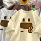 Heavy cotton American printed class uniform short-sleeved T-shirt for men
