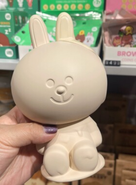 布朗熊河㹨遇見URDU植絨系列盲盒 LINE FRIENDSmeetsUR兔子熊大