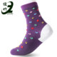 Men's and women's anti-crack socks Junzhu heel