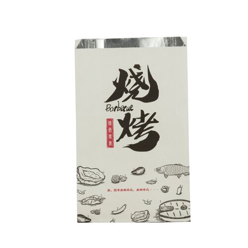 烧烤打包袋锡纸 保温一次性烤串炸串炸鸡防油纸袋 锡纸包装袋外卖 - 图3