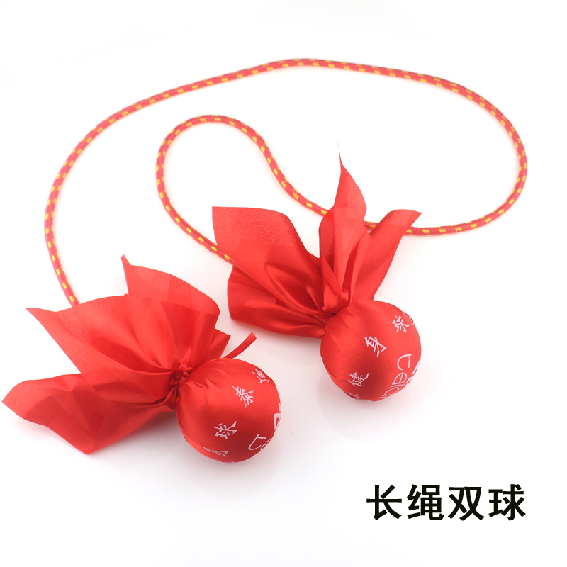 泰迪无极健身球甩甩球双球太极双头球老年广场舞流星球比赛专用-图1