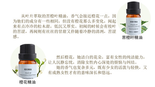 珍恋纯单方回青橙苦橙叶精油 香薰助眠美容院保湿护肤控油正品1ml - 图2