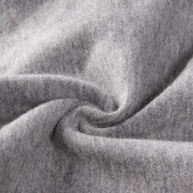 2 pieces of solid color lined tight single large size long johns