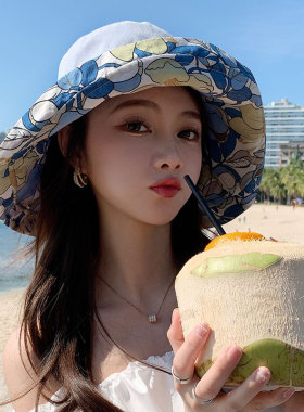 女时尚双面戴春夏季盆帽渔夫帽