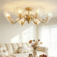 All copper ceiling lamp modern light luxury living room bedroom dining room