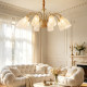 Muting all-copper French light luxury and high-end living room chandelier
