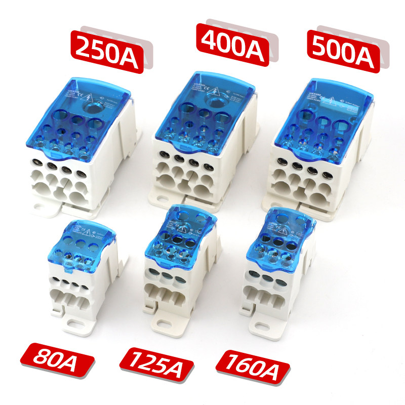 点睛 80A分线盒分线接线端子排一进六出导轨大电流 家用零线端子,淘宝优惠券,粉丝福利购,淘宝优惠卷