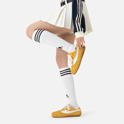 森果果 赛车鞋/姜黄色德训鞋男薄底4CM内增高2025冬季鞋子板鞋女 - 图2