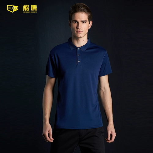能盾 Быстросохнущая летняя дышащая футболка polo для работы подходит для мужчин и женщин, короткий рукав, делается под заказ