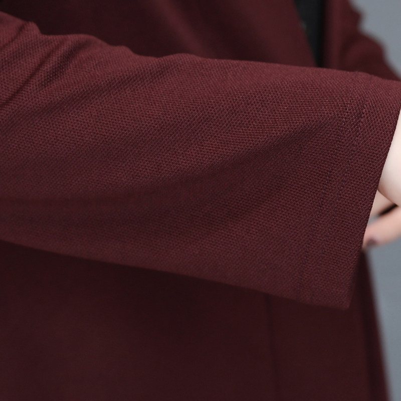 秋季中长款长袖开衫百搭妈妈装秋 蓝思梦服饰短外套