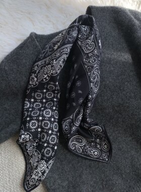 宠粉福利款 bandana丝羊毛围巾 70%绵羊毛30%桑蚕丝 65×65cm