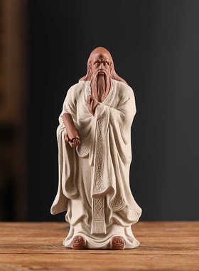 中式创意人物艺术摆件紫砂l历史人物餐厅酒店海鲜姿造装饰品摆设