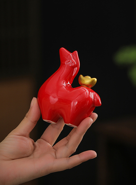 创意红马陶瓷线香香炉摆件