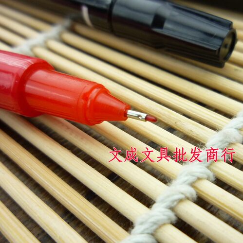 长力牌 两头 双头签字笔 记号笔 勾线笔 CL-120 黑 红 - 图3