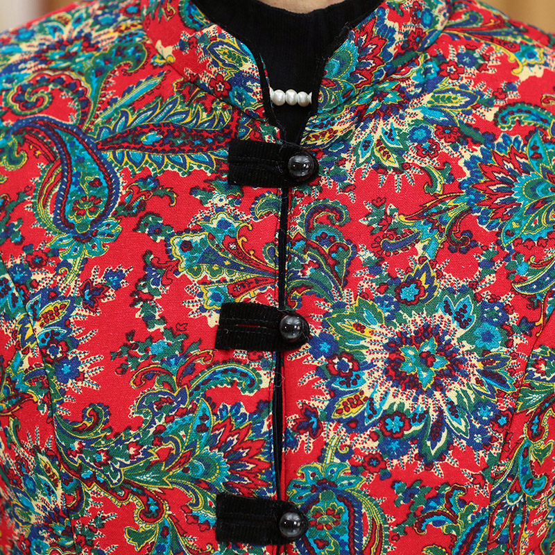 秋冬中老年人女装新款50岁加棉马夹 欧之裳中老年女装