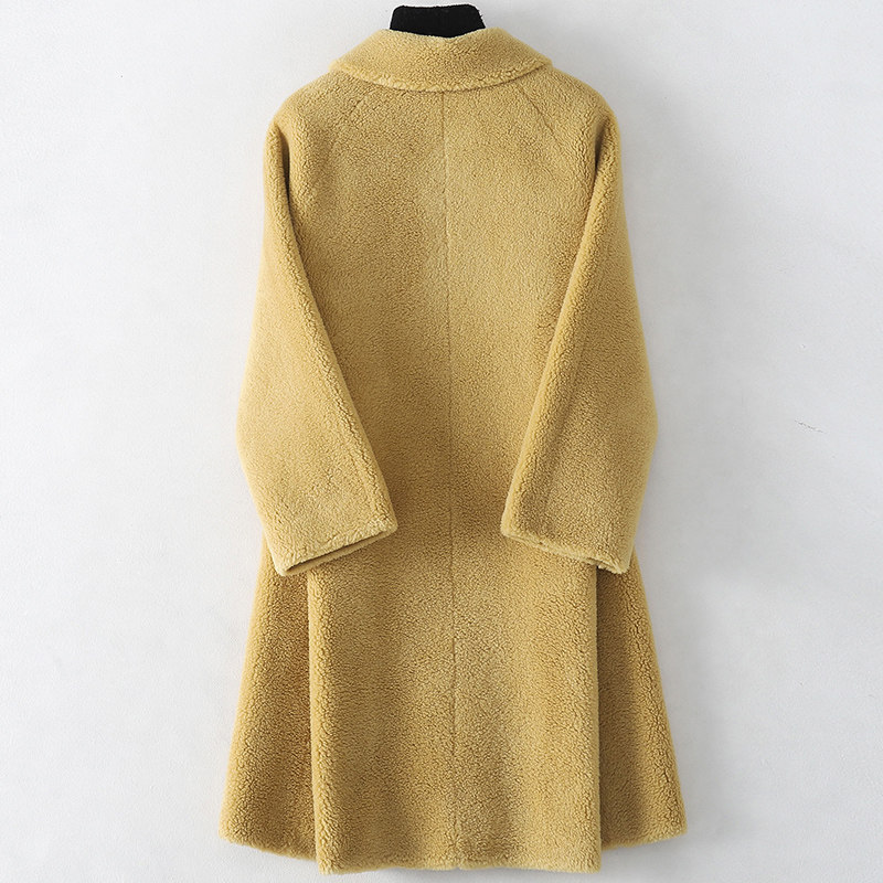 帕波仕蒂2020春季新款羊毛皮草大衣 帕波仕蒂皮草