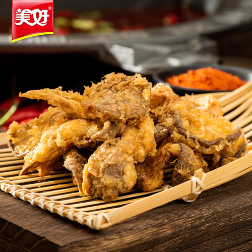 美好酥炸平菇1000g油炸平菇农家休闲小吃加热即食火锅食材私房菜 - 图0
