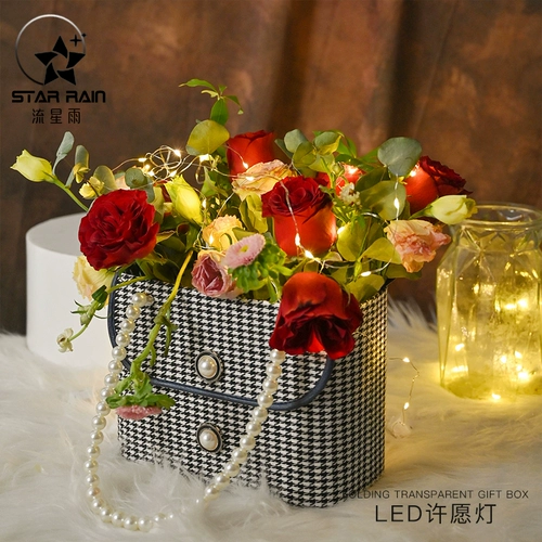 Светодиодная маленькая цветная лампа с легкими полосками, полными звездного цветочного искусства цветочный пирог, торт, подарочная коробка Diy декоративные огни